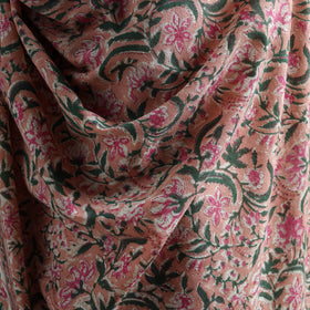 Floral Sanganeri Print Pure Merino Wool Handwoven Shawl 77