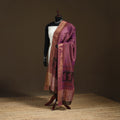 Bagh Hand Block Print Natural Dyed Tissue Zari Chanderi Silk Dupatta 16