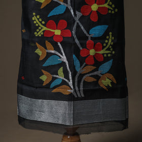 Jamdani Pure Handloom Muslin Unstitched Dress Material: Kurta with Dupatta 25
