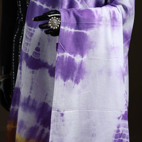 Shibori Tie-Dye Cotton Dupatta with Tassels 09