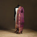 Bagh Hand Block Print Natural Dyed Tissue Zari Chanderi Silk Dupatta 17