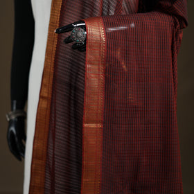 Pure Handloom Cotton Nizam Zari Border Mangalagiri Dupatta 15