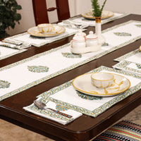 Block Printed Cotton Table Runner