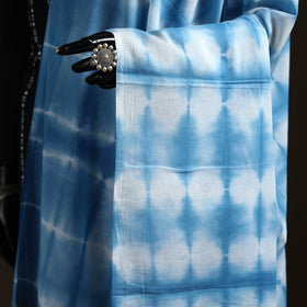 Shibori Tie-Dye Cotton Dupatta with Tassels 10