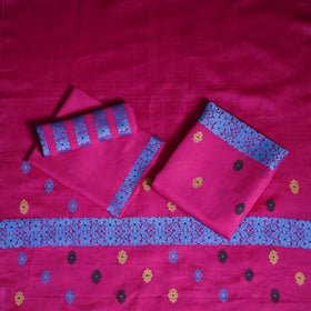 Assam Handloom Silk Cotton Mekhela Chador with Blouse Piece 08