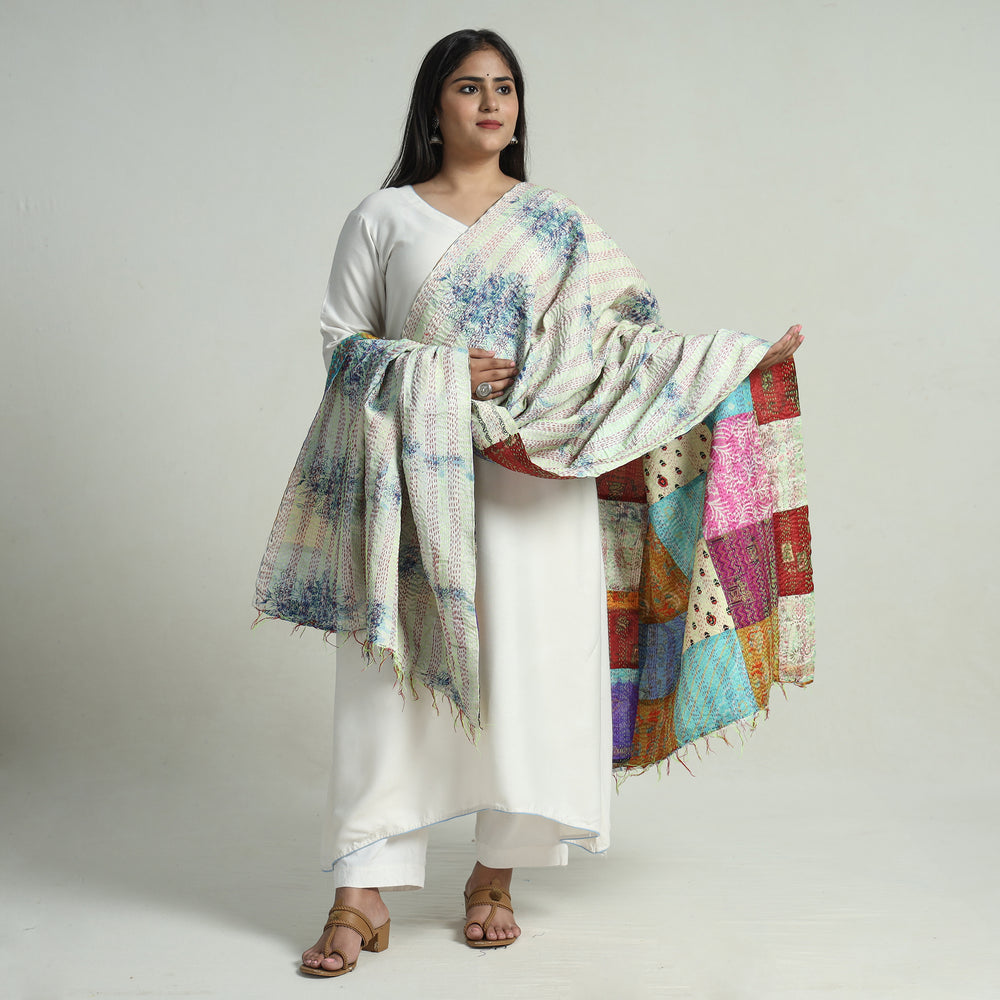 Kantha Embroidery Dupatta