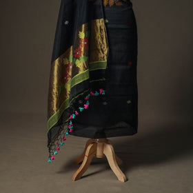 Jamdani Pure Handloom Muslin Unstitched Dress Material: Kurta with Dupatta 27