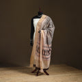 Bagh Hand Block Print Natural Dyed Tissue Zari Chanderi Silk Dupatta 18
