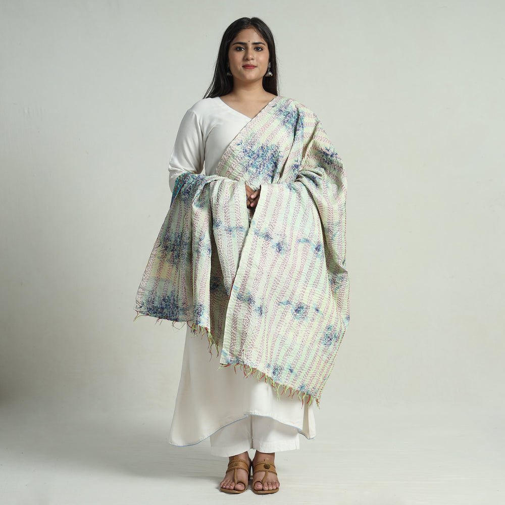 Kantha Embroidery Dupatta