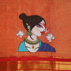 Women Embroidered Mercerised Cotton Khun Blouse Piece 22