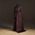 Handwoven Merino Wool Natural Dyed Hand Block Print Ajrakh Saree 05