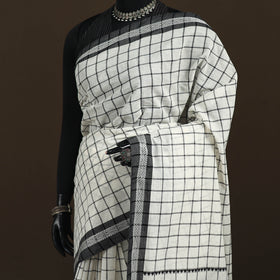 Bengal Handwoven Cotton Checks Begumpuri Saree 17