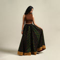 Multicolor - Bandhani Tie-Dye 24 Kali Patchwork Cotton Long Skirt 15