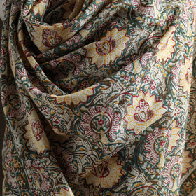 Floral Sanganeri Print Pure Merino Wool Handwoven Shawl 80