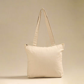 Beige - pattachitra handpainted shoulder bag from odisha 33