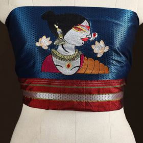 Women Embroidered Mercerised Cotton Khun Blouse Piece 01