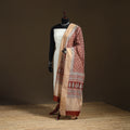 Bagh Hand Block Print Natural Dyed Tissue Zari Chanderi Silk Dupatta 20