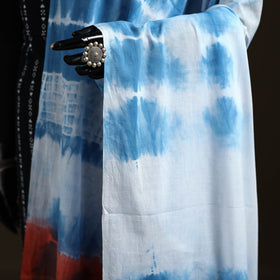 Shibori Tie-Dye Cotton Dupatta with Tassels 13
