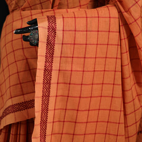 Bengal Handwoven Cotton Checks Begumpuri Saree 18