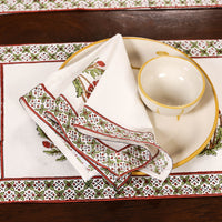 Block Printed Cotton Table Runner