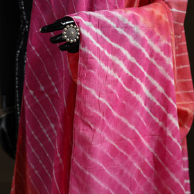 Shibori Tie-Dye Cotton Dupatta with Tassels 14