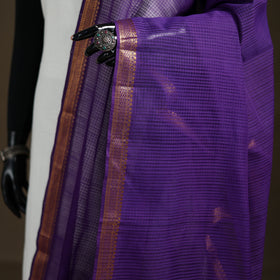 Pure Handloom Cotton Nizam Zari Border Mangalagiri Dupatta 19