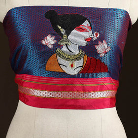 Women Embroidered Mercerised Cotton Khun Blouse Piece 07