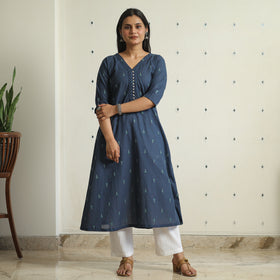 jacquard kurta