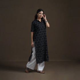 Pochampally Ikat Cotton Straight Kurta for Women 07