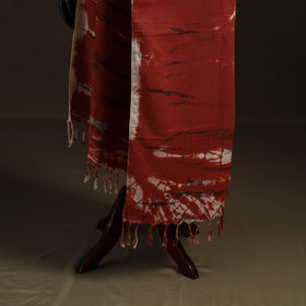 Shibori Tie-Dye Cotton Dupatta with Tassels 16