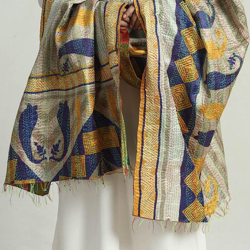 Kantha Embroidery Dupatta