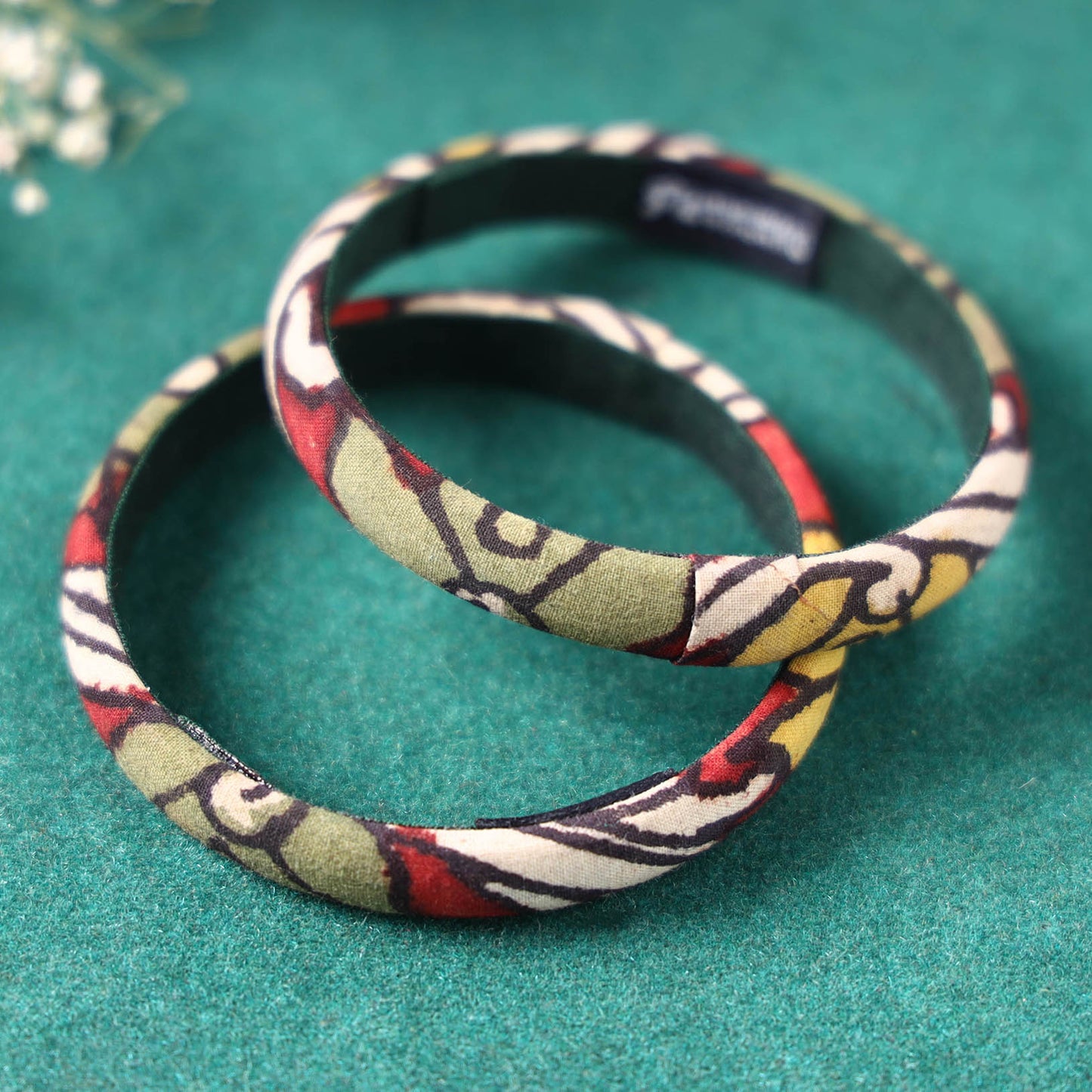 Handpainted Kalamkari Natural Dyed Bangle (Set of 2)