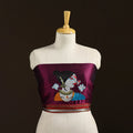 Women Embroidered Mercerised Cotton Khun Blouse Piece 09
