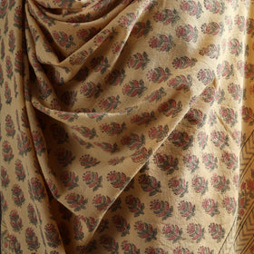 Floral Sanganeri Print Pure Merino Wool Handwoven Shawl 83