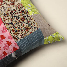 Multicolor - handcrafted cotton patchwork cushion cover 126