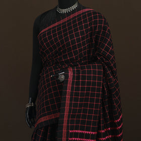 Bengal Handwoven Cotton Checks Begumpuri Saree 21
