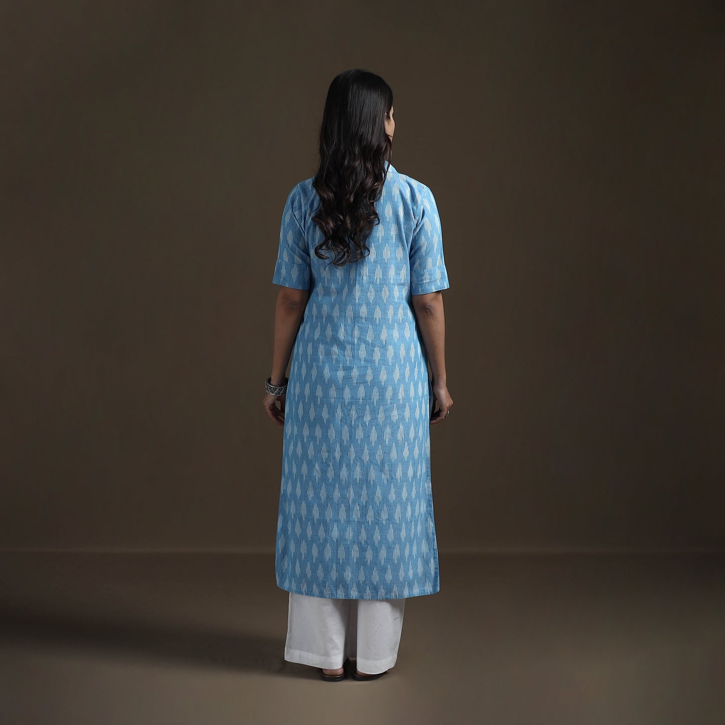 Pochampally Ikat Cotton Straight Kurta for Women 06