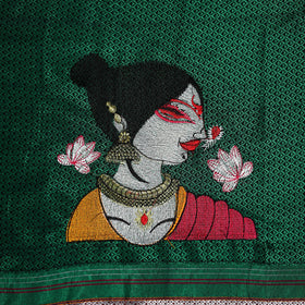 Women Embroidered Mercerised Cotton Khun Blouse Piece 10