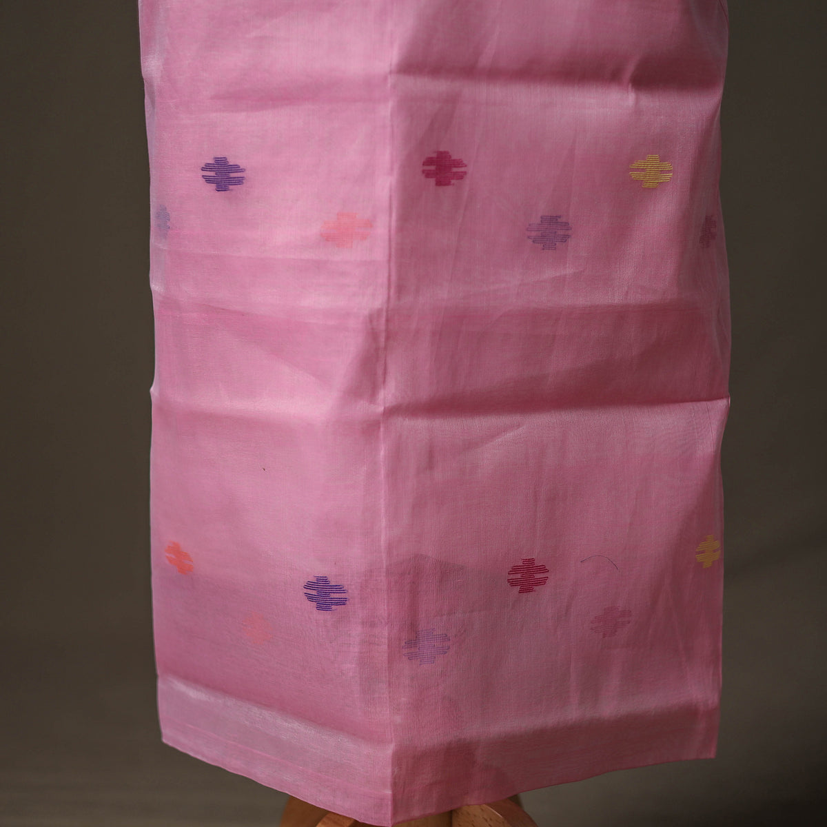 Jamdani Pure Handloom Muslin Unstitched Dress Material: Kurta with Dupatta 31