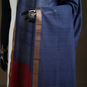 Pure Handloom Cotton Nizam Zari Border Mangalagiri Dupatta 22