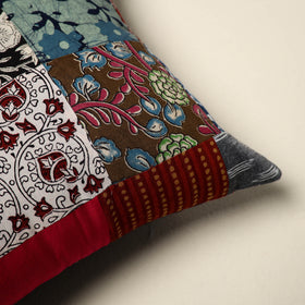 Multicolor Handcrafted Cotton Patchwork Cushion Cover
