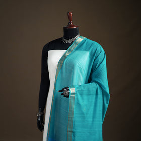 Pure Handloom Cotton Nizam Zari Border Mangalagiri Dupatta 23