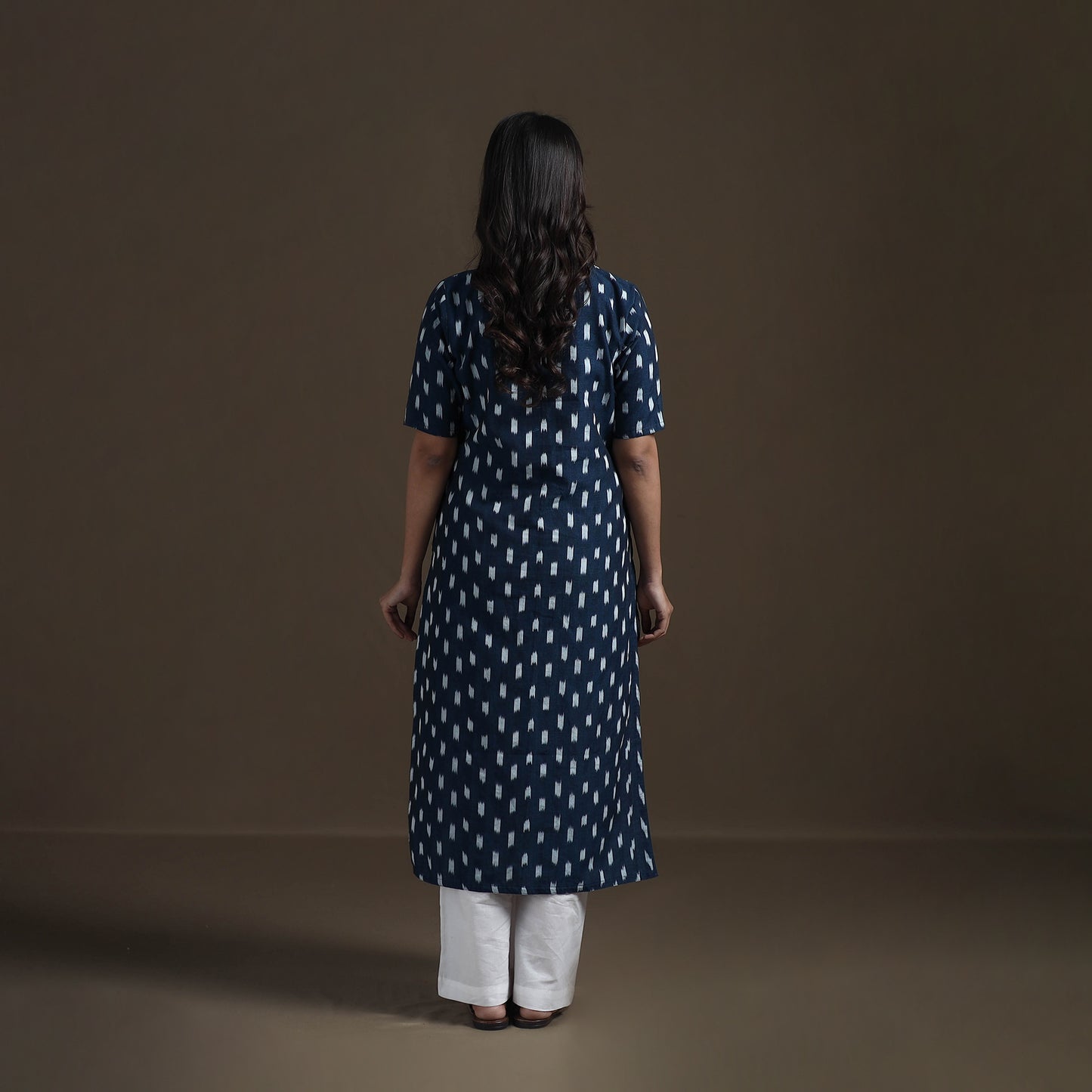 Pochampally Ikat Cotton Straight Kurta for Women 14