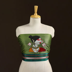 Women Embroidered Mercerised Cotton Khun Blouse Piece 13