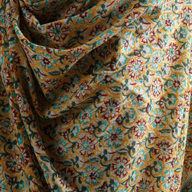 Floral Sanganeri Print Pure Merino Wool Handwoven Shawl 85