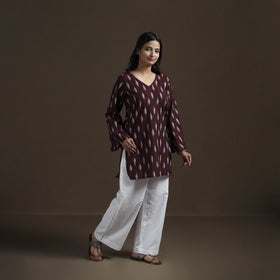 Pochampally Ikat Cotton Short Kurta for Women 23