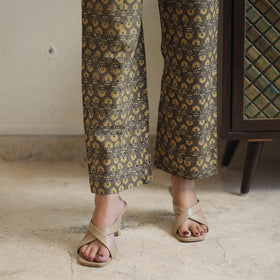 Brown - printed cotton kaftan co-ord set 14 - handcrafted