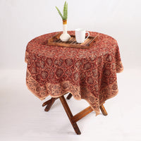 kalamkari block printed table cover