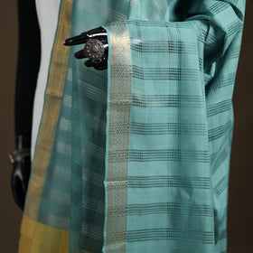 Pure Handloom Cotton Nizam Zari Border Mangalagiri Dupatta 24