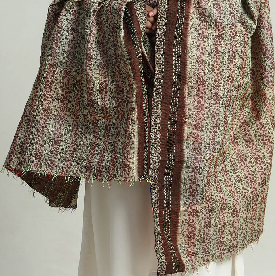 Kantha Embroidery Dupatta